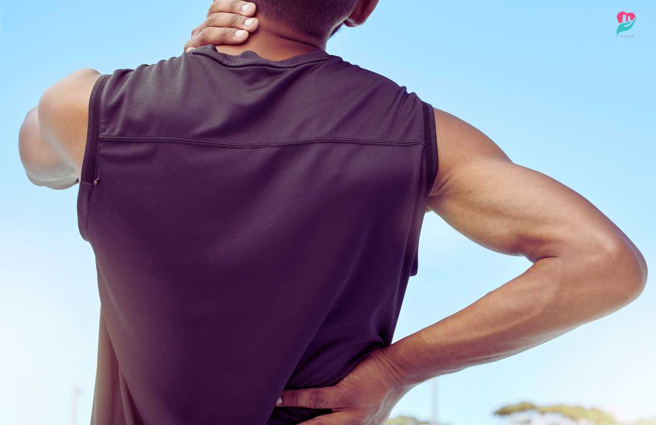 How can stiff and tight muscles result in back pain?